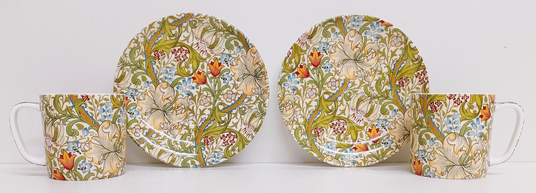 William Morris Golden Lily Set of 2 Espresso Cups 100 Ml 3.5fl Oz