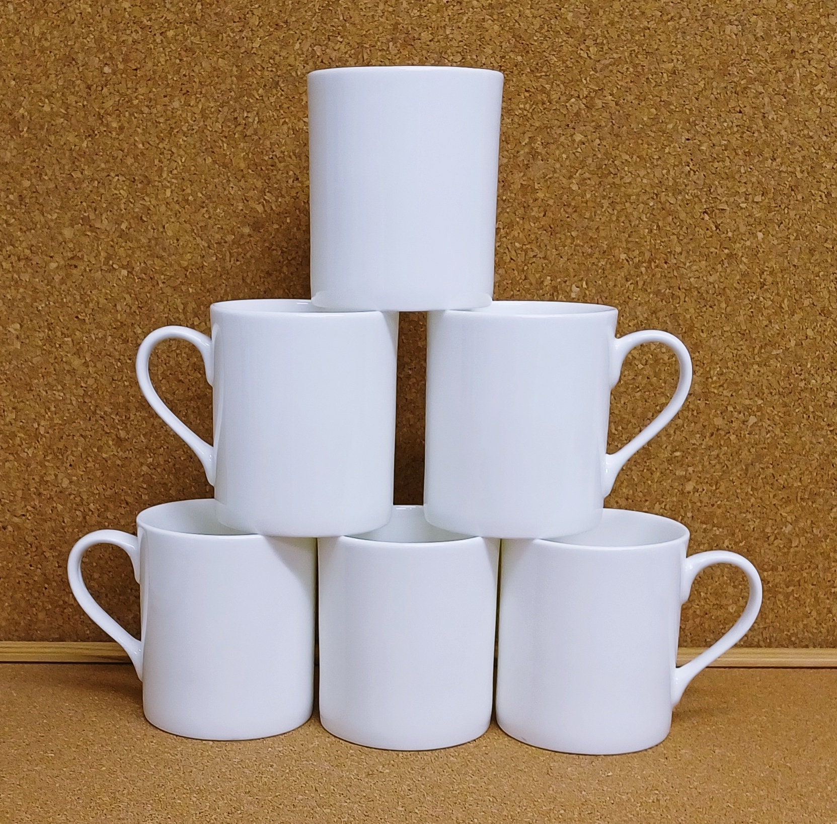 BLUE RIBBON White Sublimation Plain Blank Coffee Mug Hot Chocolate Mugs,  Ceramic Mugs Hot Cocoa Mugs Mug Sets Pack of 2 15 oz
