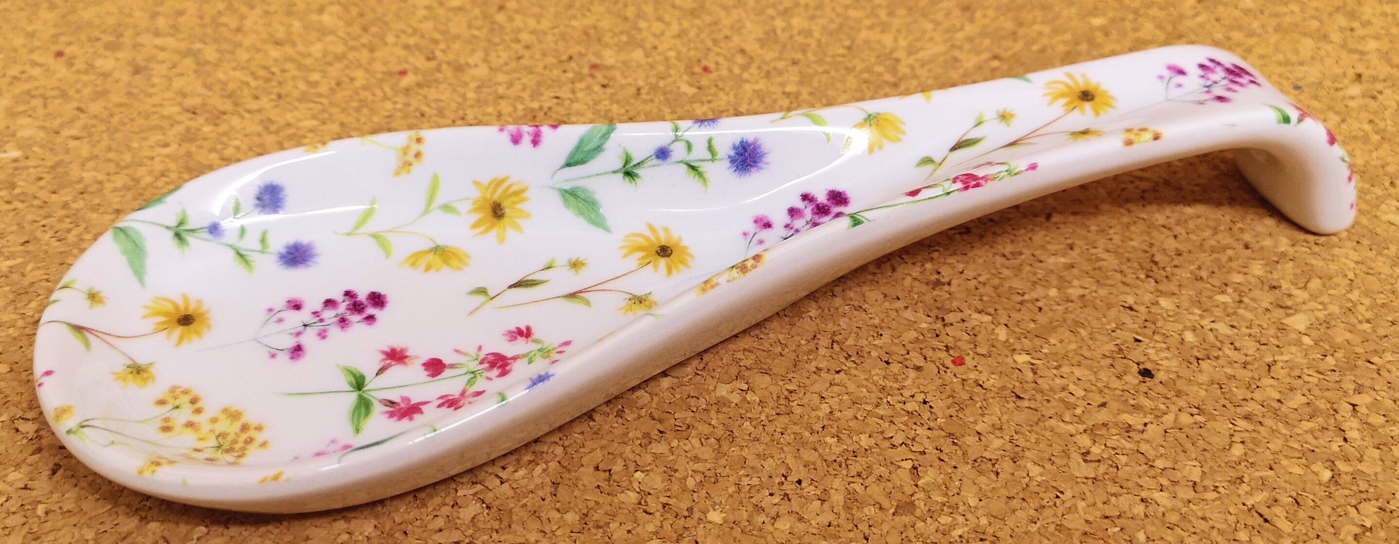 Meadow Flowers Spoon Rest Ceramic Porcelain Medium 22cm Spoon Etsy UK