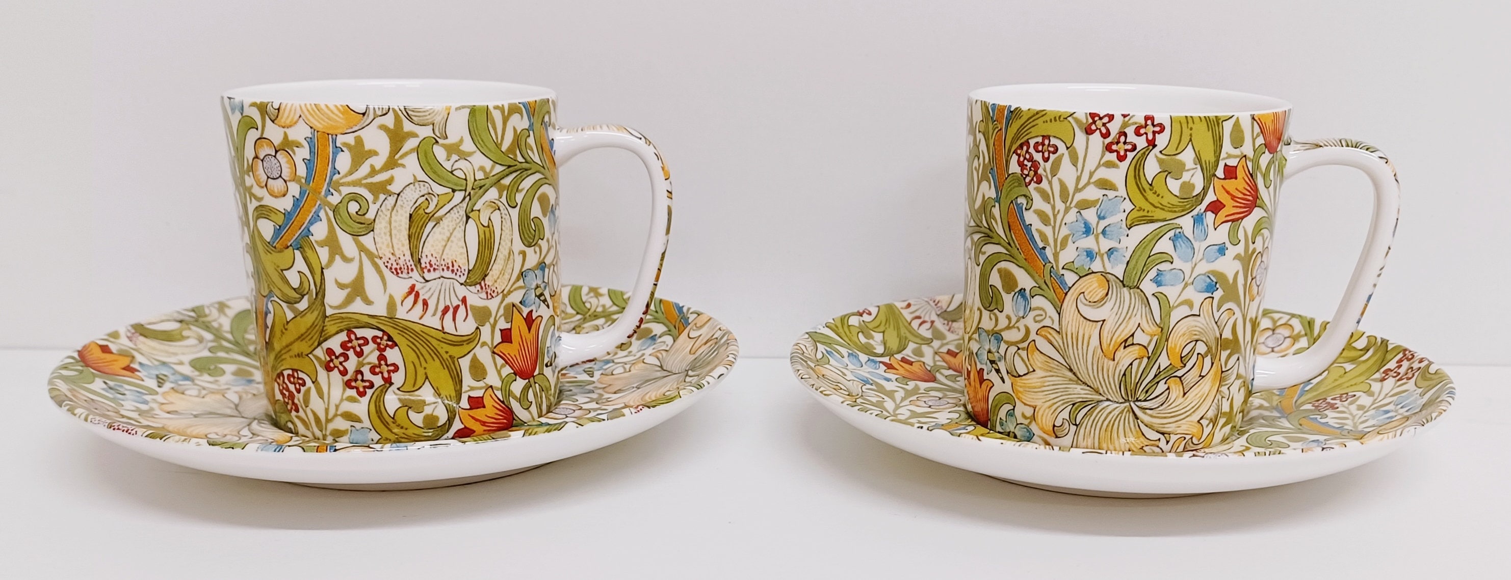William Morris Golden Lily Set of 2 Espresso Cups 100 Ml 3.5fl Oz