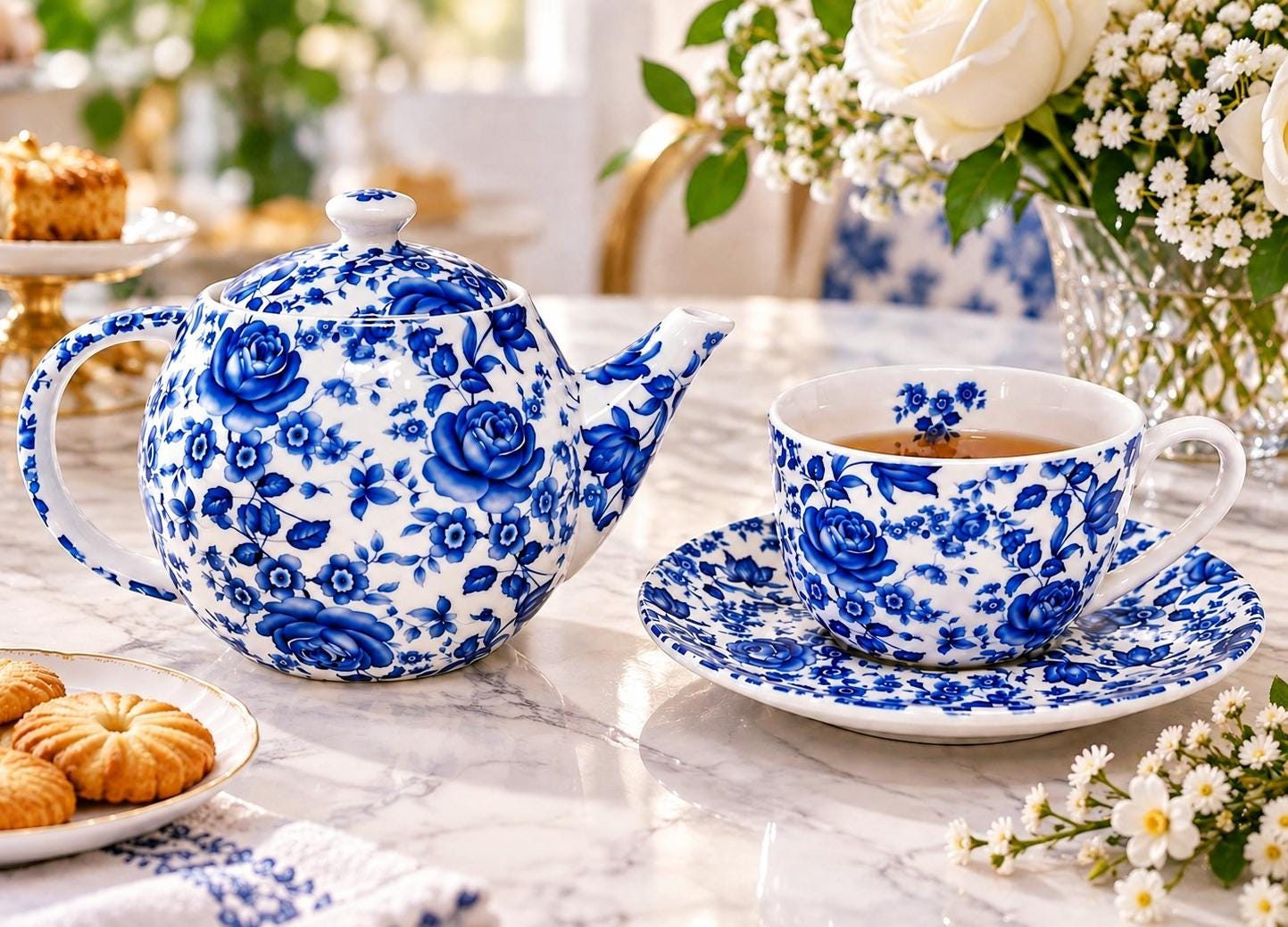 English miniature bone china tea set - Etsy 日本