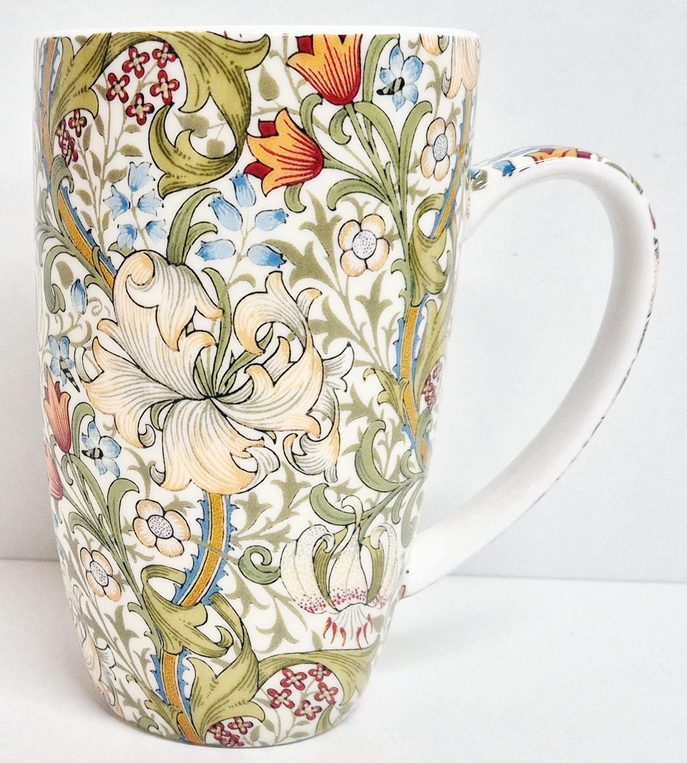 William Morris Golden Lily Mug 425 Ml Bone China Empire Latte Art