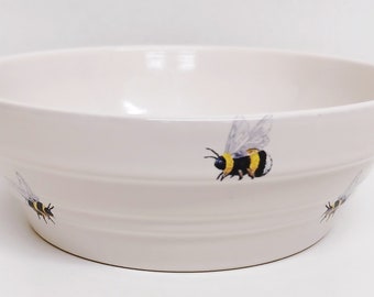 Bienen Baking Dish Keramik Dekoriert Hummel 800 ml 27 fl oz Schüssel Hand Dekoriert UK