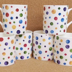 Coffee Mugs Set Of 6, 16 Oz White Coffee Mugs, Porcelain