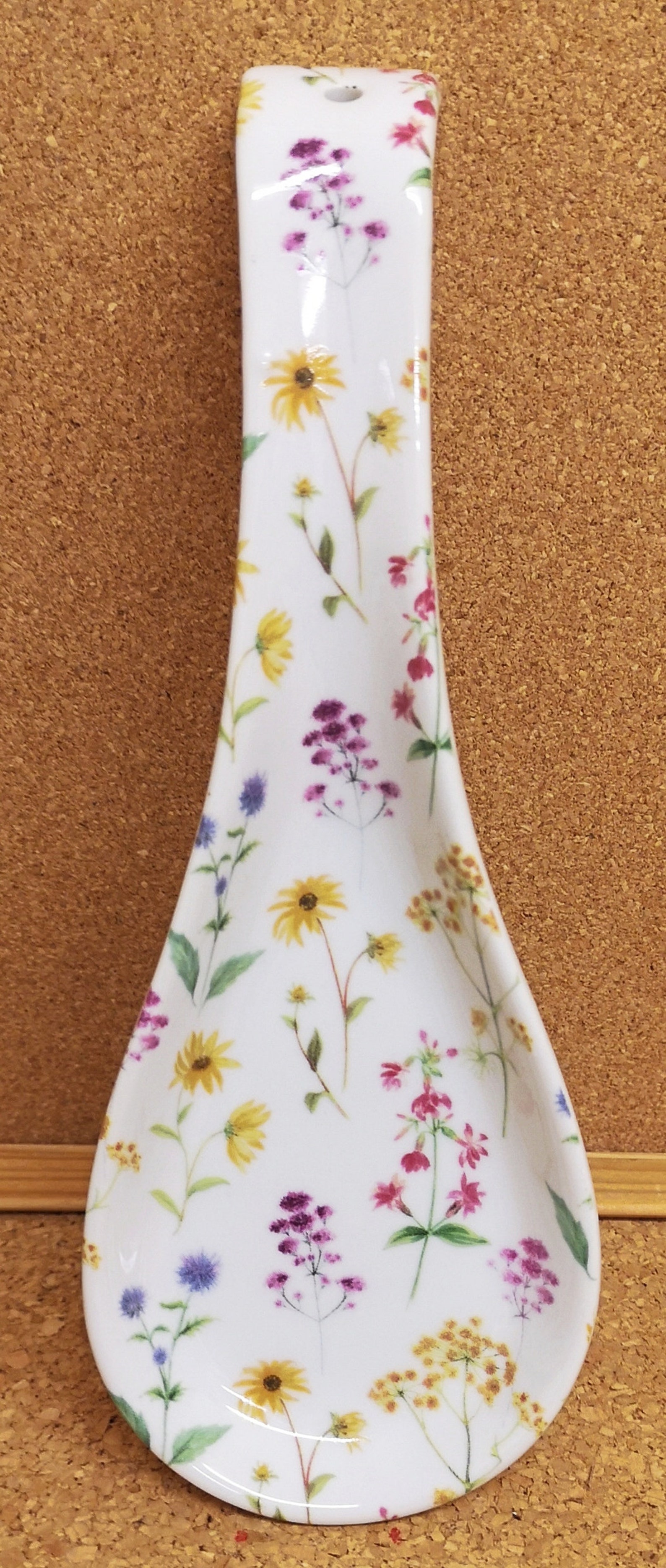 Meadow Flowers Spoon Rest Ceramic Porcelain Medium 22cm Spoon Etsy UK