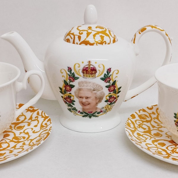 Elizabeth Jubilee Tea Set Etsy