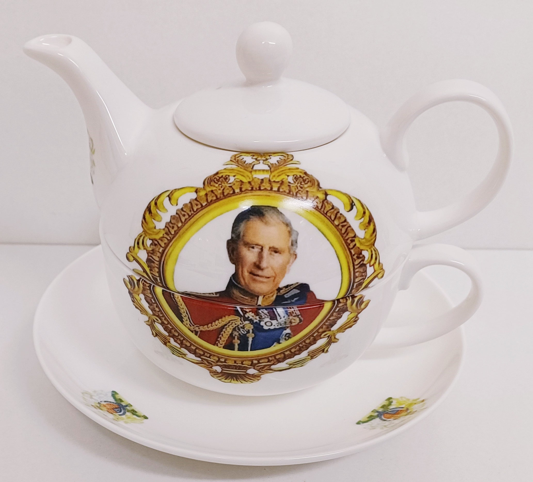 HM King Charles III Tea for One Commemorative Coronation May - Etsy