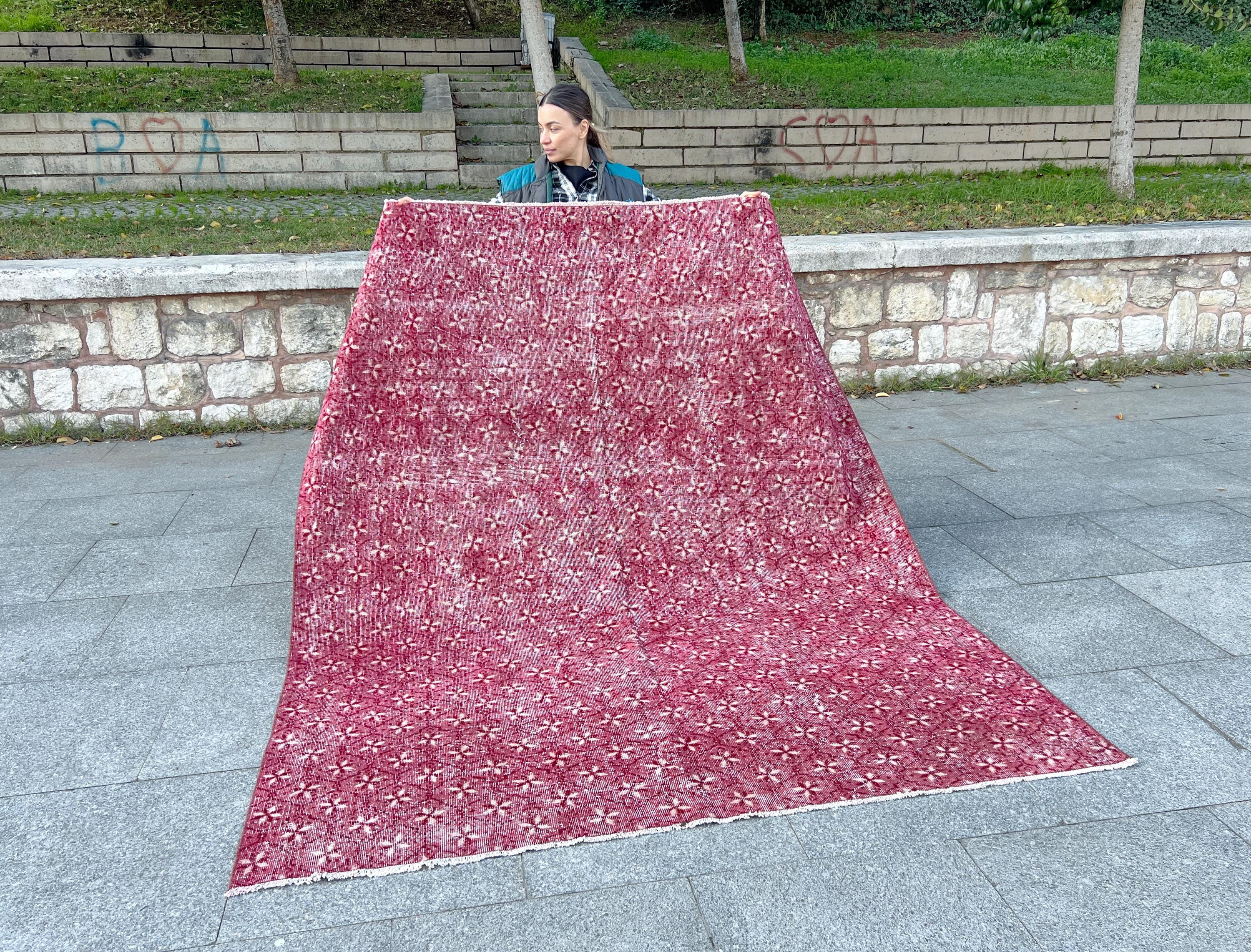 手織りトルコキリムランナー：ヴィンテージウールラグ、ボヘミアン風