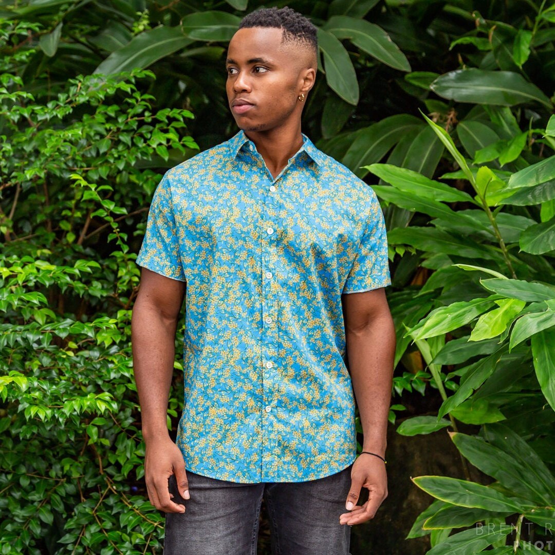 Blue floral shirt 2025