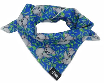 Australian Animal Bandana| Baby koala Design Printed Cotton | Unique Dom N 8 Design Fabric Design