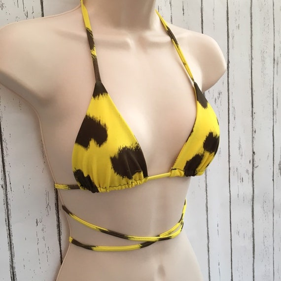 yellow cheetah bikini