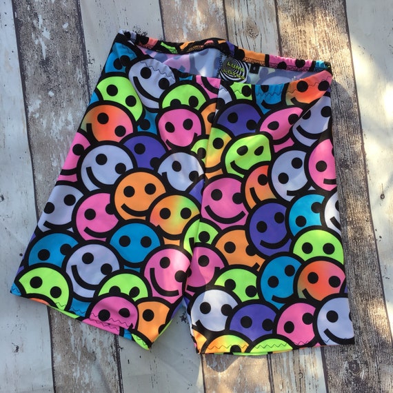 multi coloured cycling shorts