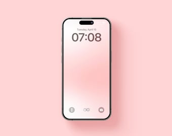 Peach Blush iPhone Wallpaper | Soft Gradient Minimalist Phone Background