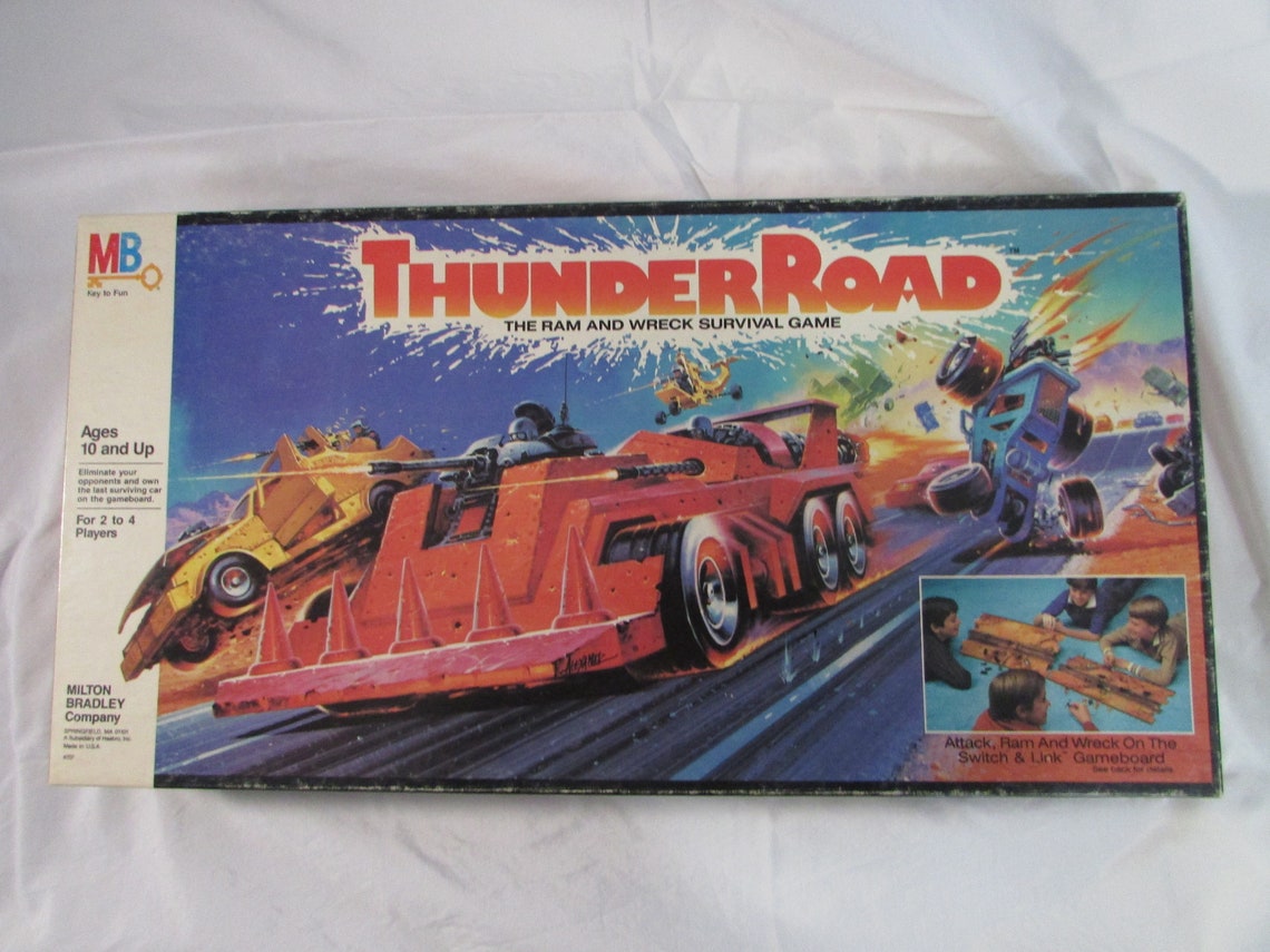 Vintage 1986 Thunder Road board game Etsy