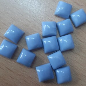 Natural Blue Opal Square Cabochon 5,6,7,8,9,10,11,12,13,14,15,1,17,18,19,20 MM, Blue Opal Square Cabochon Loose Gemstone, Opal Cabs, Opal