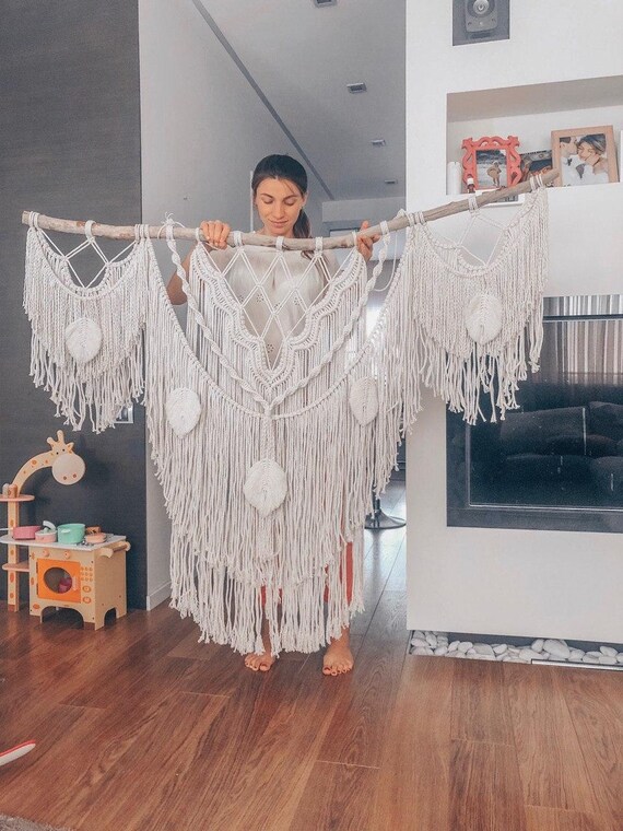 60 inch macrame wall hanging