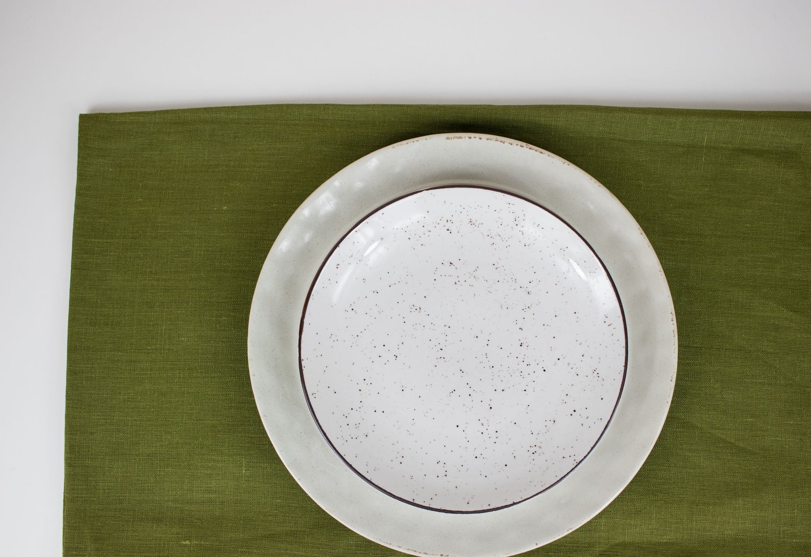 Colors Olive Green Linen Placemats Sage Green Table Place Etsy