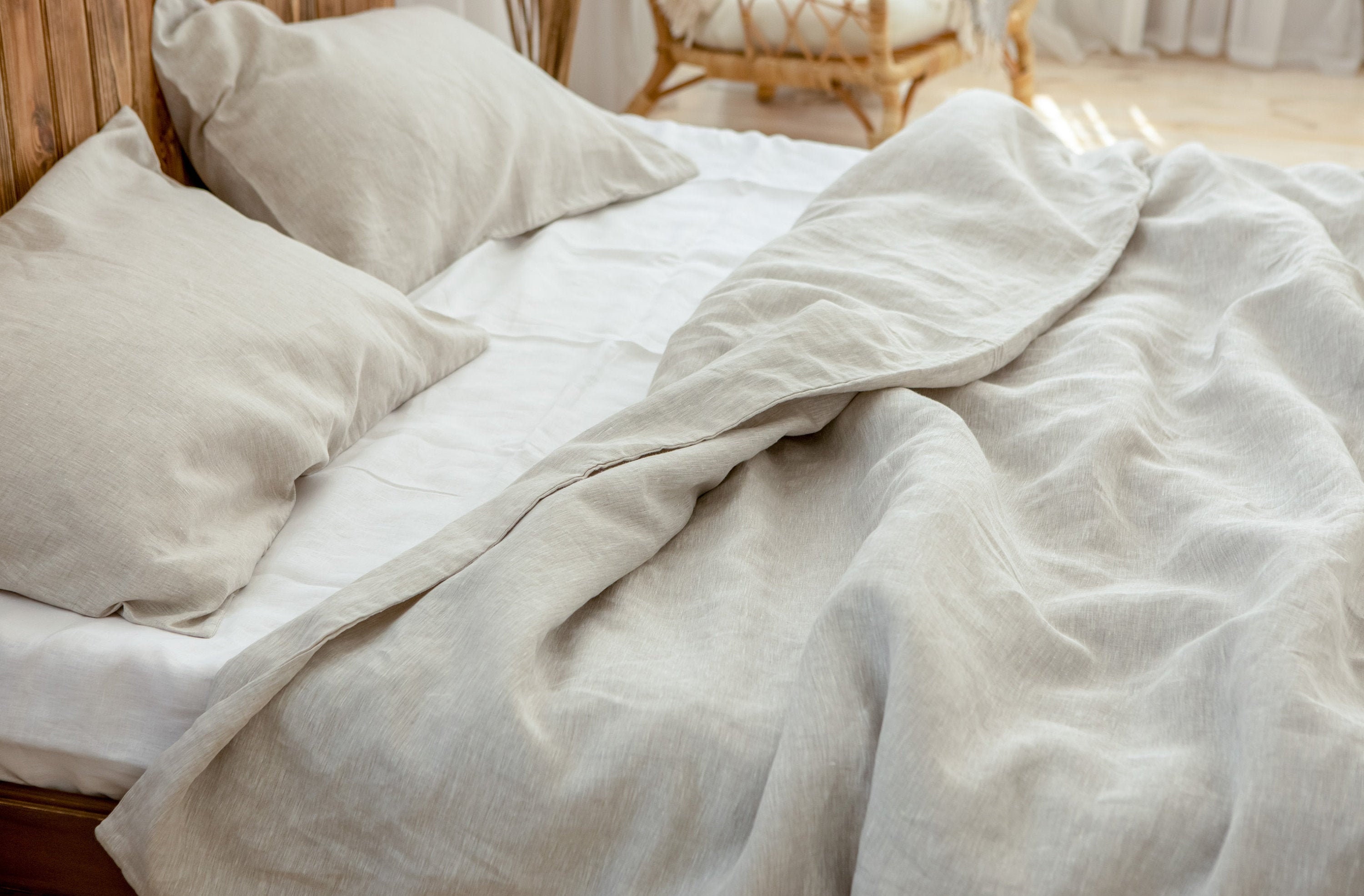 Oatmeal linen pillow sham Natural softened linen pillowcases Etsy