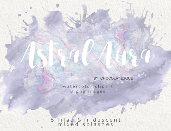 Flieder Spritzer Aquarell Spritzer Lila Clipart Clipart Etsy