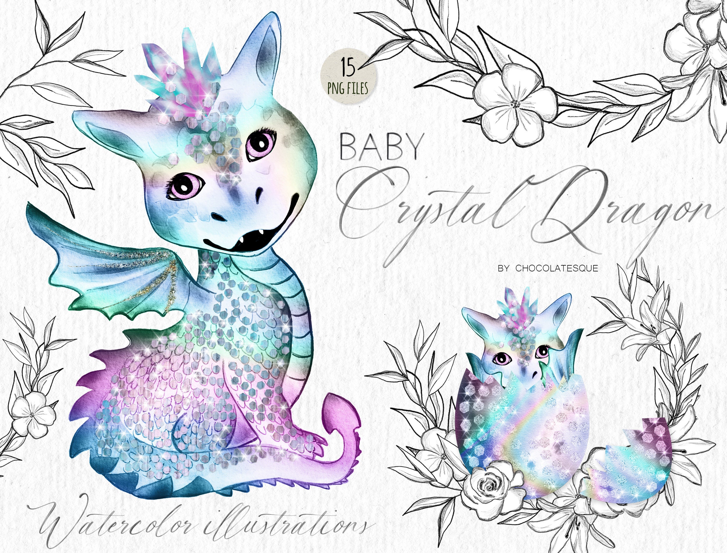 YORISMAL Kristall Drache Acryl Deko - 20x20cm Bohemian Wohnaccessoire