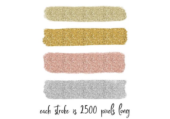 glitter brush strokes glitter clipart glitter png digital etsy glitter brush