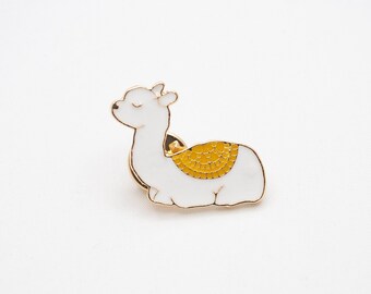 Lama Enamel Pin Brooches, Lama Pin Brooches, Knitting Accessory, Knitting Gift