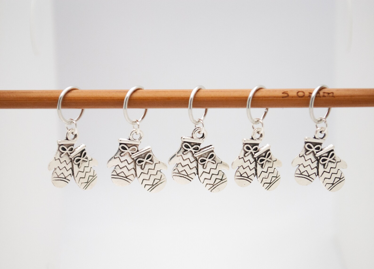 Metal Stitch Markers Knitting Stitch Markers Set of 5 Stitch Etsy