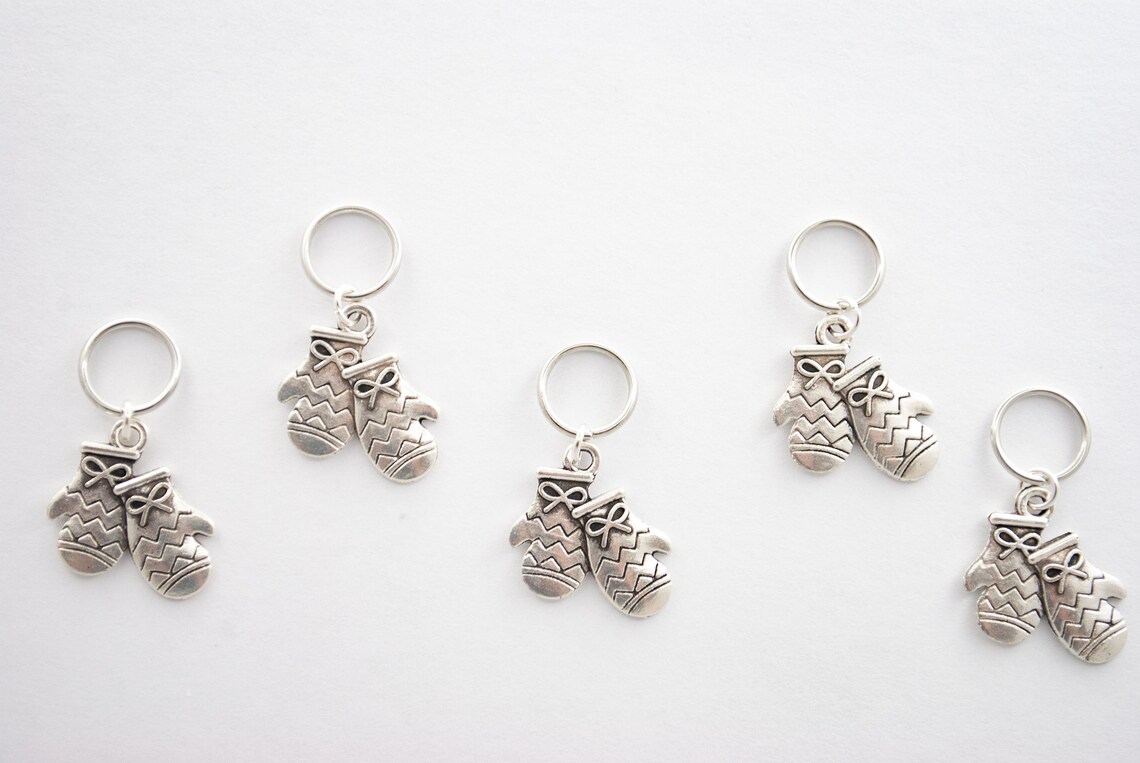 Metal Stitch Markers Knitting Stitch Markers Set of 5 Stitch Etsy