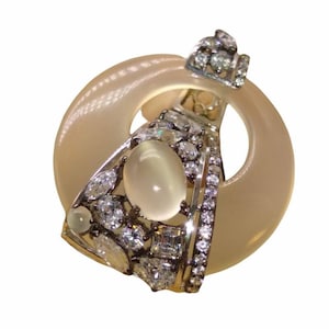 Angelique De Paris Anillo de cóctel de plata de diseñador