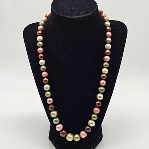 Freshwater pearls Vintage Honora Necklace multicolor beads