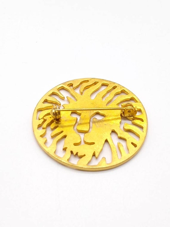 Vintage Anne Klein lion brooch - image 3