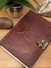 Leather Triple Moon Journal -  Book of Shadows - Dream Journal - Grimoire - Triple Goddess Journal - Leather Journal 