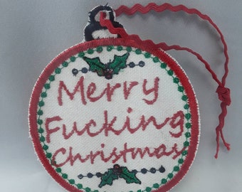 Merry F***ing Christmas! Patch ornament