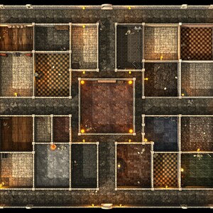 Heroquest Digital 3D Gameboard - Double Corridors - Print Your Own - Etsy