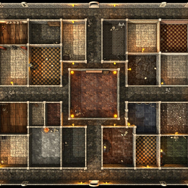 Heroquest 3D GameBoard - Double Corridors - Imprimez le vôtre