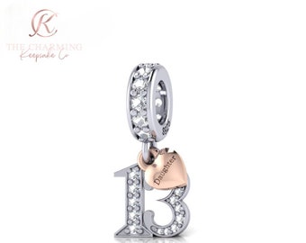 Ciondolo Pandora Per Il 13° Compleanno, Compatibile Con - Foto 5