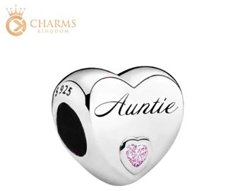 Pandora auntie love heart charm Clearance