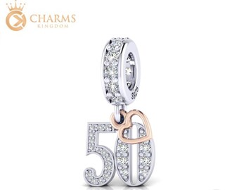 Pandora charm 50th birthday best sale