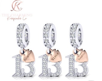 Charm Pandora Para El 13.º Cumpleaños, En Plata 925 Auténtica