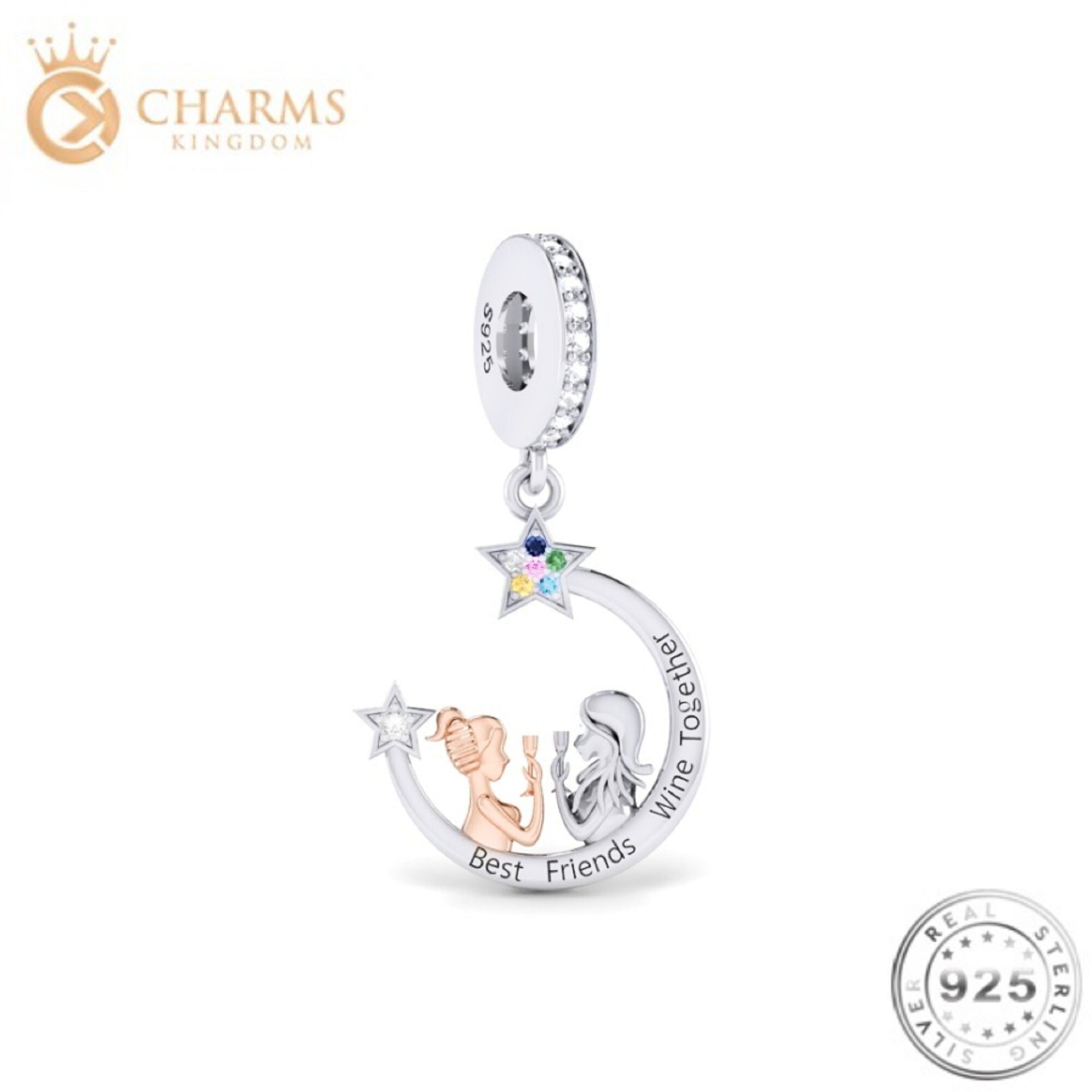 Best Friend Pandora Charms - Etsy UK