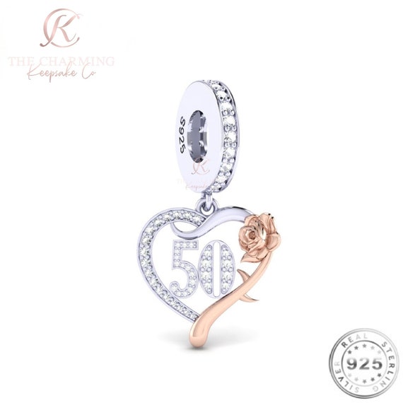50th birthday charm online