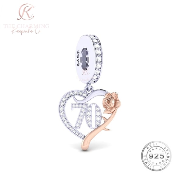70th birthday charm deals