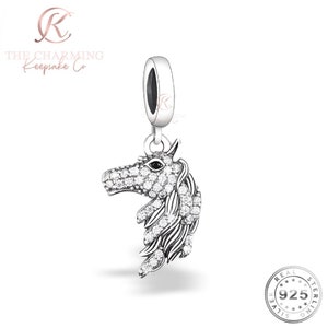 Horse Charm Genuine 925 Sterling Silver