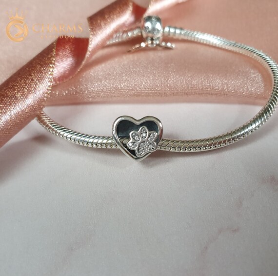 Dog / Cat Paw Print Charm Genuine 925 Sterling Silver. Gift ...