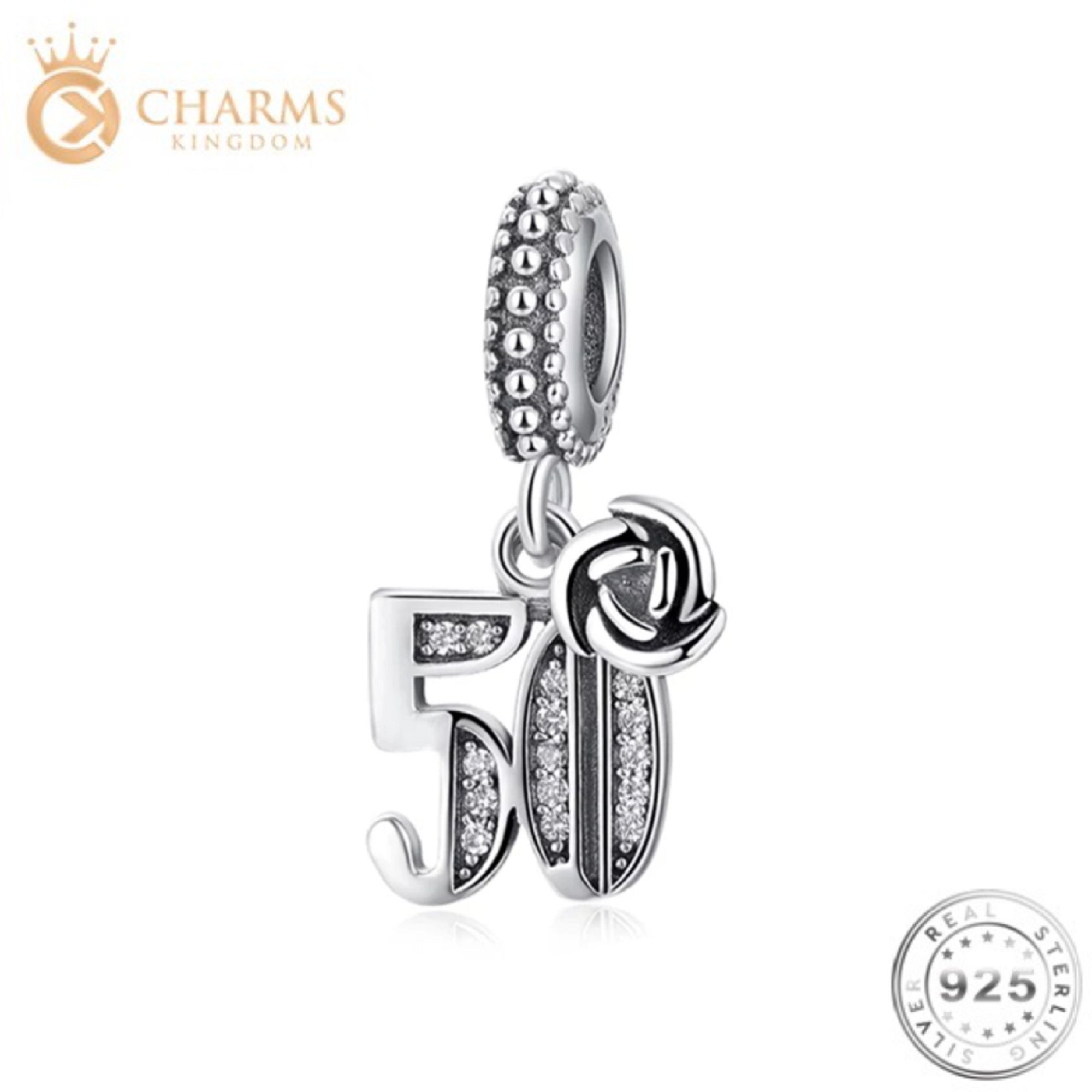 Pandora jewelry 50th birthday charm Clearance