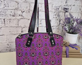 Haunted Wallpaper Classic Domed Handbag