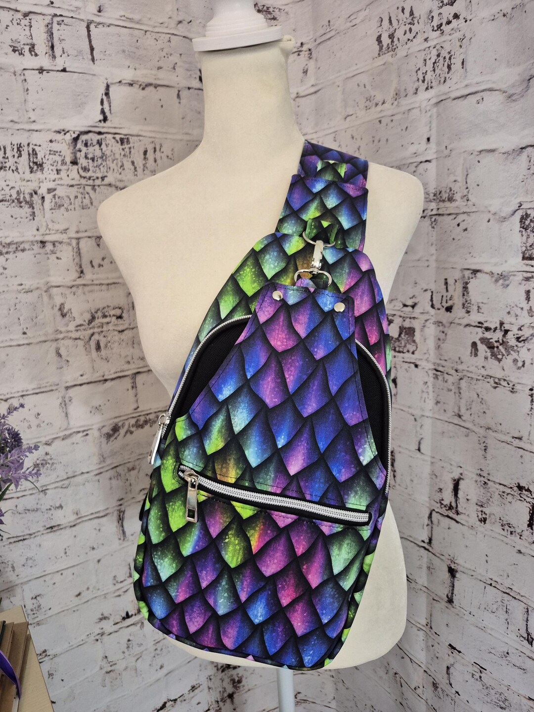 Dragon Scales Sling Backpack Crossbody - Etsy