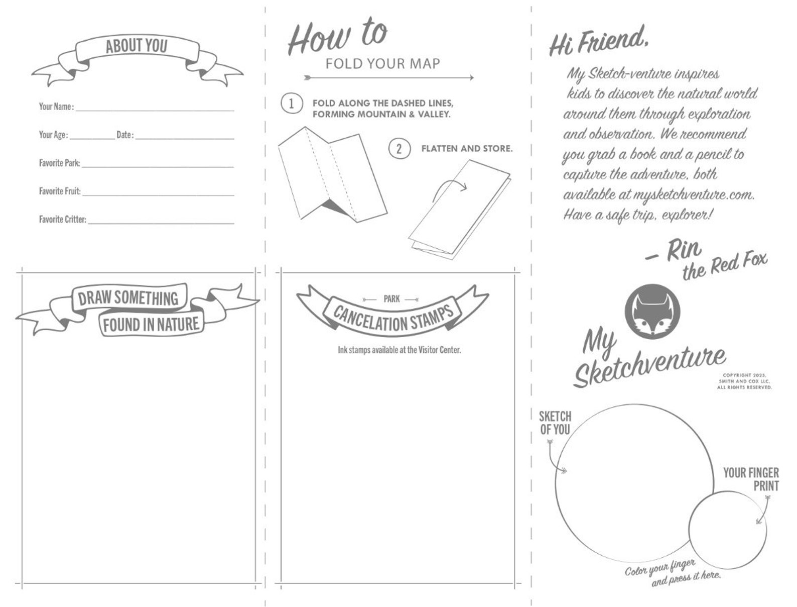 Printable ARCHES National Park Map - Print and Fold | Great for Kids 5-12 for Basic Overview of ...
