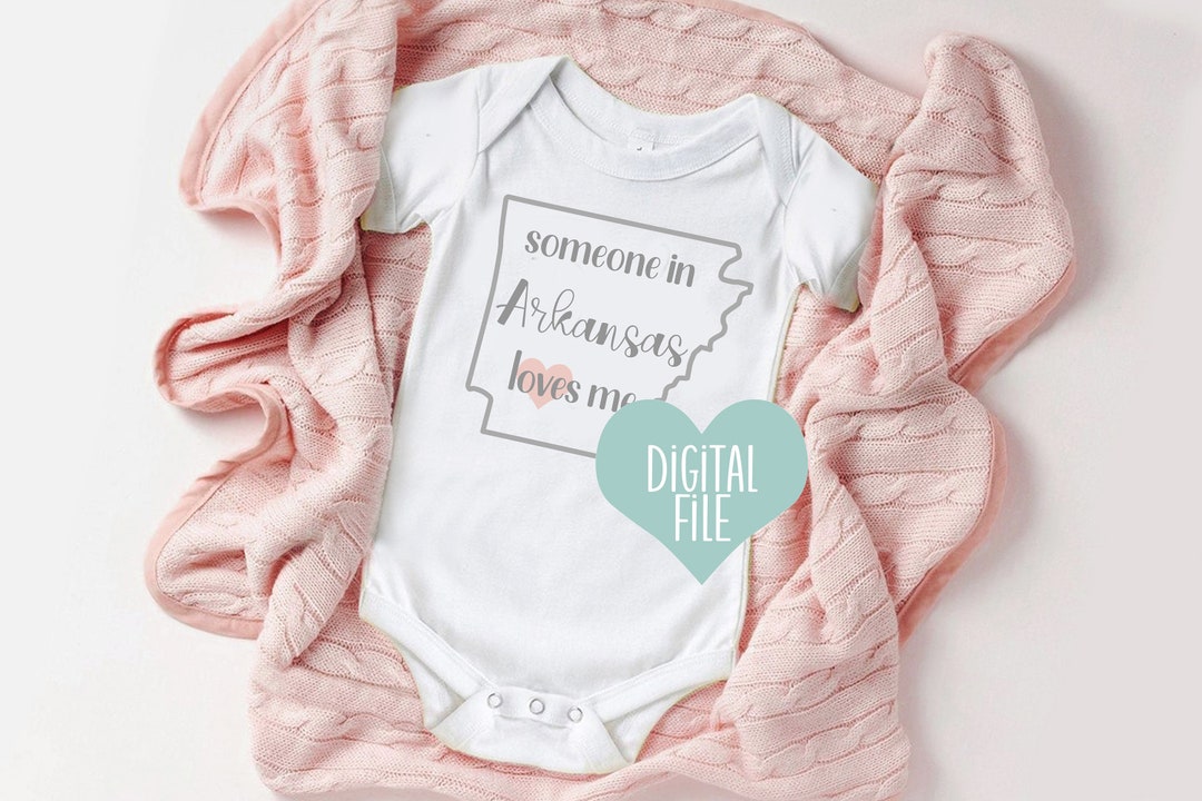 Someone in Arkansas Loves Me SVG, PNG Sublimation, Digital Print, Cut