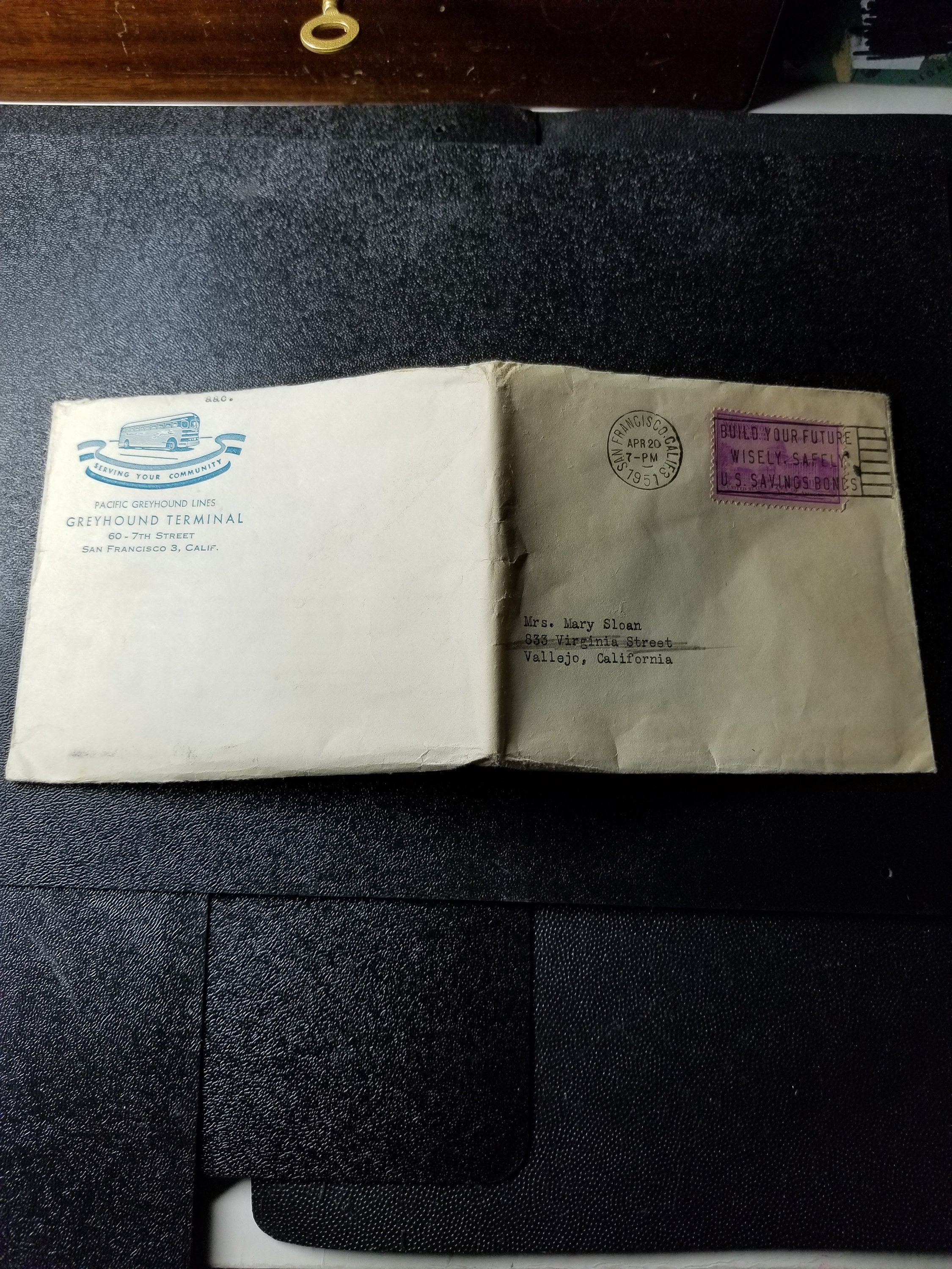 1951 Lost LUGGAGE on GREYHOUND Bus LETTER Etsy